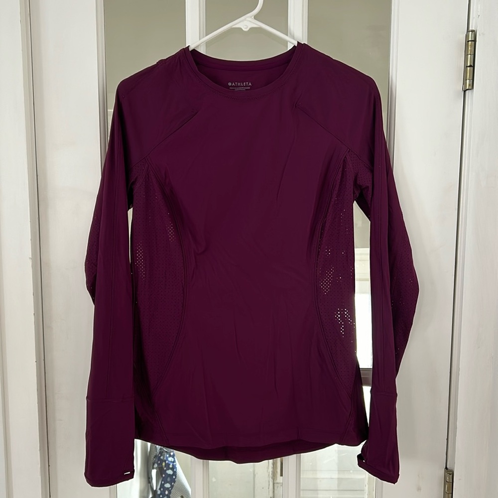 Athleta long-sleeve running shirt